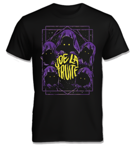 Joe La Truite - Schwarz-Volles Zguen-T-Shirt